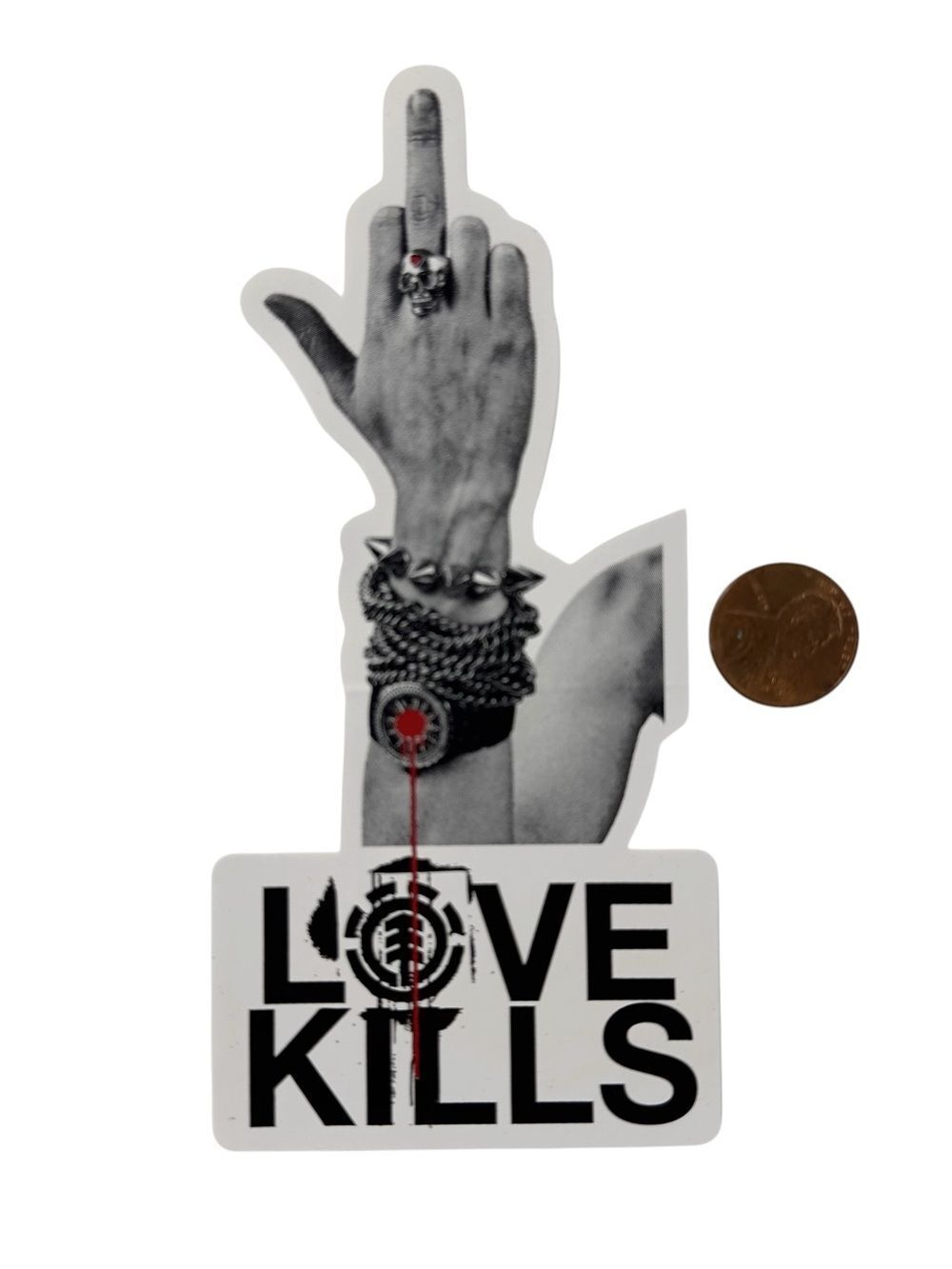 Element Chad Muska Love Kills Skateboard Sticker 2008